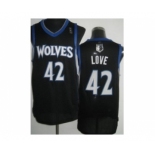 nba minnesota timberwolves #42 love black[revolution 30]