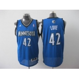 nba minnesota timberwolves #42 love lt.blue[2011 swingman revolution 30]