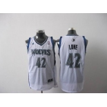 nba minnesota timberwolves #42 love white[2011 swingman revolution 30]