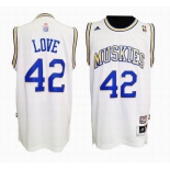 nba minnesota timberwolves #42 love white[muskies][2011 swingman revolution 30]