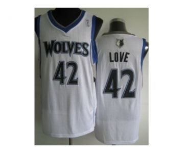 nba minnesota timberwolves #42 love white[revolution 30]