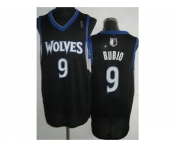 nba minnesota timberwolves #9 rubio black[revolution 30]