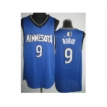 nba minnesota timberwolves #9 rubio blue[revolution 30]