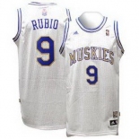 nba minnesota timberwolves #9 rubio white classic(swingman