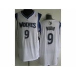 nba minnesota timberwolves #9 rubio white[revolution 30]