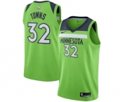 Women's Nike Minnesota Timberwolves #32 Karl-Anthony Towns Swingman Green NBA Jersey Statement Edition