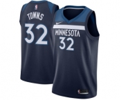 Women's Nike Minnesota Timberwolves #32 Karl-Anthony Towns Swingman Navy Blue Road NBA Jersey - Icon Edition