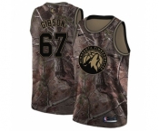 Women's Nike Minnesota Timberwolves #67 Taj Gibson Swingman Camo Realtree Collection NBA Jersey