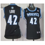 women nba jerseys minnesota timberwolves #42 love black