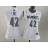 women nba jerseys minnesota timberwolves #42 love white