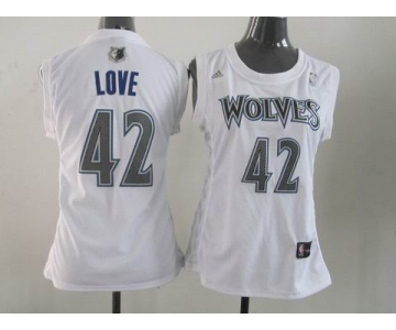 women nba jerseys minnesota timberwolves #42 love white