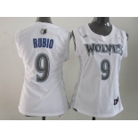 women nba jerseys minnesota timberwolves #9 rubio white