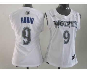 women nba jerseys minnesota timberwolves #9 rubio white