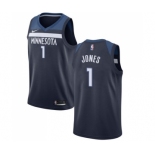 Youth Nike Minnesota Timberwolves #1 Tyus Jones Swingman Navy Blue Road NBA Jersey - Icon Edition