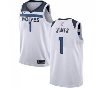 Youth Nike Minnesota Timberwolves #1 Tyus Jones Swingman White NBA Jersey - Association Edition