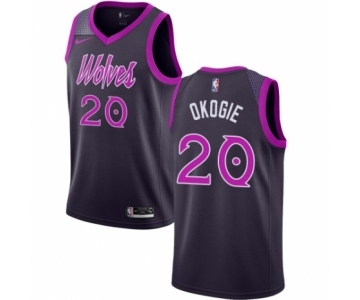 Youth Nike Minnesota Timberwolves #20 Josh Okogie Swingman Purple NBA Jersey - City Edition