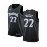 Youth Nike Minnesota Timberwolves #22 Andrew Wiggins Swingman Black Hardwood Classics Jersey