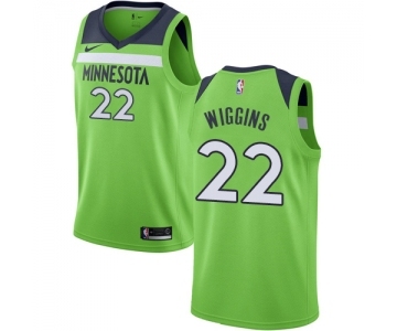 Youth Nike Minnesota Timberwolves #22 Andrew Wiggins Swingman Green NBA Jersey Statement Edition