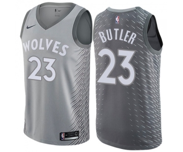 Youth Nike Minnesota Timberwolves #23 Jimmy Butler Swingman Gray NBA Jersey - City Edition