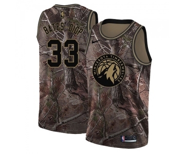 Youth Nike Minnesota Timberwolves #33 Keita Bates-Diop Swingman Camo Realtree Collection NBA Jersey