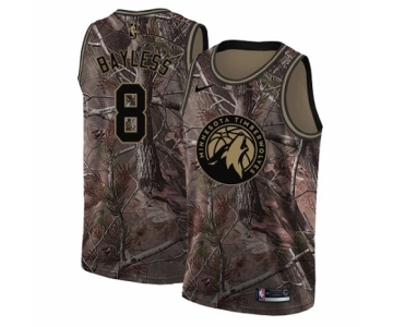 Youth Nike Minnesota Timberwolves #8 Jerryd Bayless Swingman Camo Realtree Collection NBA Jersey