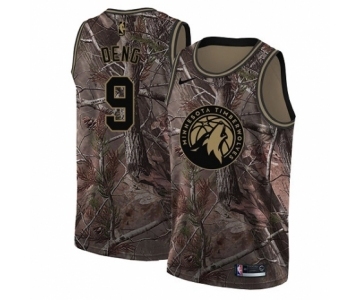 Youth Nike Minnesota Timberwolves #9 Luol Deng Swingman Camo Realtree Collection NBA Jersey