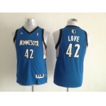 youth nba minnesota timberwolves #42 love lt.blue[revolution 30 swingman]