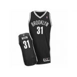 Men Adidas Brooklyn Nets #31 Jarrett Allen Authentic Black Road NBA Jersey