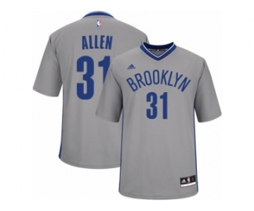 Men Adidas Brooklyn Nets #31 Jarrett Allen Swingman Gray Alternate NBA Jersey