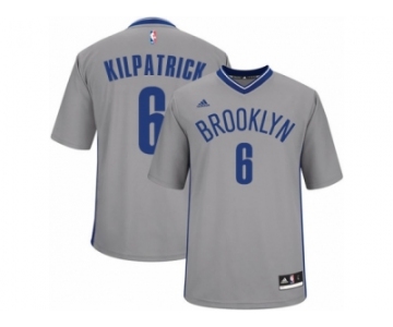 Men Adidas Brooklyn Nets #6 Sean Kilpatrick Authentic Gray Alternate NBA Jersey