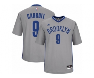 Men Adidas Brooklyn Nets #9 DeMarre Carroll Authentic Gray Alternate NBA Jersey