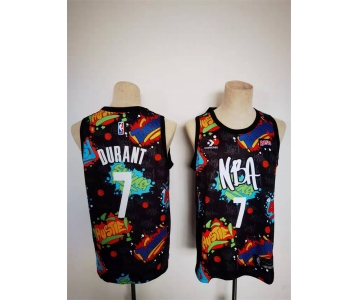 Men Brooklyn Nets #7 Keven Durant 2022 NBA All-Star Jersey Kit Pop Culture Street Art Black