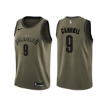 Men Nike Brooklyn Nets #9 DeMarre Carroll Green Salute to Service NBA Swingman Jersey