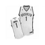 Men's Adidas Brooklyn Nets #1 D'Angelo Russell Swingman White Home NBA Jersey