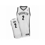 Men's Adidas Brooklyn Nets #2 Randy Foye Authentic White Home NBA Jerse