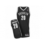 Men's Adidas Brooklyn Nets #20 Timofey Mozgov Authentic Black Road NBA Jersey