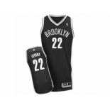 Men's Adidas Brooklyn Nets #22 Caris LeVert Authentic Black Road NBA Jersey