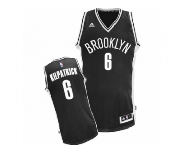 Men's Adidas Brooklyn Nets #6 Sean Kilpatrick Swingman Black Road NBA Jersey