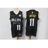 Men's Brooklyn Nets #11 Kyrie Irving Black Basketball Jersey 2020-2021 City Edition