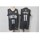 Men's Brooklyn Nets #11 Kyrie Irving Swingman Dark Grey Basketball Jersey 2021 New