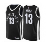 Men's Brooklyn Nets #13 Dzanan Musa Authentic Black Basketball Jersey - City Edition