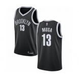 Men's Brooklyn Nets #13 Dzanan Musa Swingman Black Basketball Jersey - Icon Edition