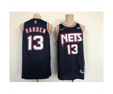 Men's Brooklyn Nets #13 James Harden Navy City Player Jersey