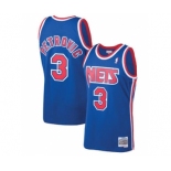 Men's Brooklyn Nets #3 Drazen Petrovic 1992-93 Mitchell & Ness Throwback Hardwood Classics Basketball Jersey