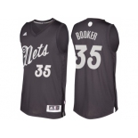 Men's Brooklyn Nets #35 Trevor Booker Black 2016 Christmas Day NBA Swingman Jersey