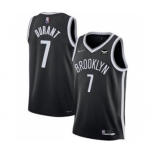 Men's Brooklyn Nets #7 Kevin Durant 2021 75th Anniversary Black Stitched Basketball Jersey