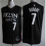 Men's Brooklyn Nets #7 Kevin Durant Black Basketball Jersey 2020-2021 City Edition