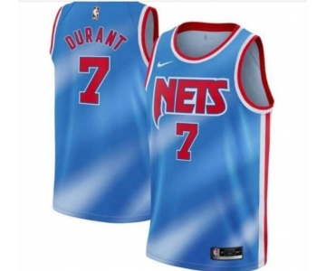 Men's Brooklyn Nets #7 Kevin Durant  Swingman Blue  Basketball Jersey 2021 New