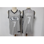 Men's Brooklyn Nets #7 Kevin Durant Swingman Gray Basketball Jersey 2021 New