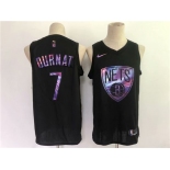 Men's Brooklyn Nets#7 Kevin Durant Swingman Black Rainbow edition Basketball Jersey